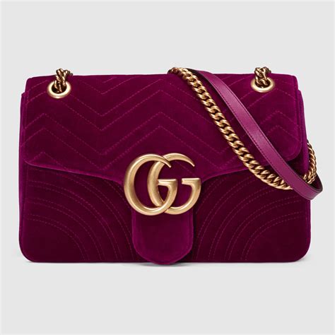 gucci marmont brown velvet bag|what makes gucci marmont bag.